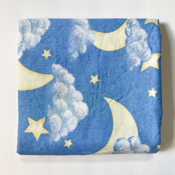 Moon + Stars Quilting Weight Woven Fabric - 40" x 72"