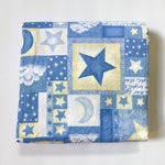 Moon + Stars Collage Print Quilting Weight Woven Fabric - 41" x 68"