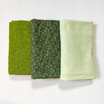 Green Quilting Weight Woven Fabric Bundle