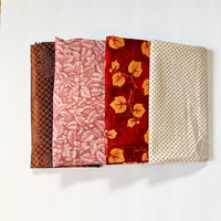 Red, Pink + White Quilting Weight Woven Fabric Bundle