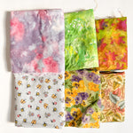 Pastel Floral Quilting Weight Woven Fabric Bundle