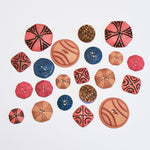 Assorted Colorful Buttons - Set of 21