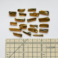 Gold Sea Glass - Set of 19