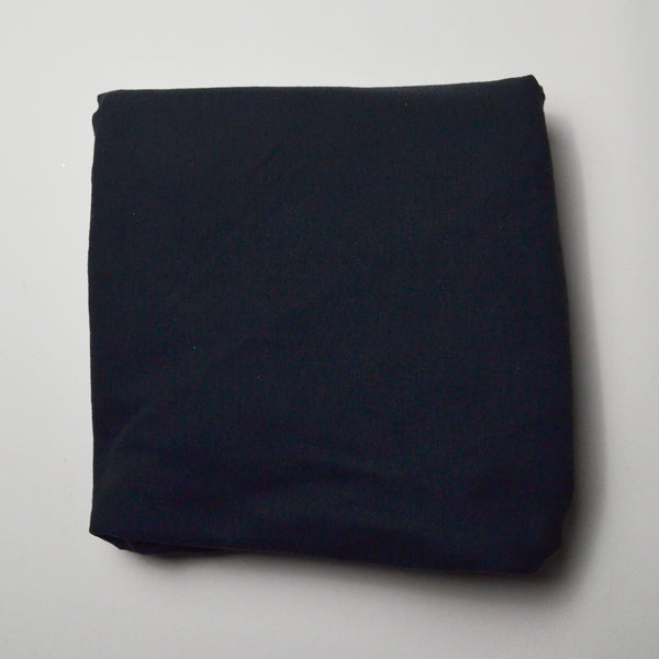 Black Stiff Knit Fabric with Seam + Pins - 40" x 100" Default Title