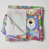 Cartoon Animal Brushed Flannel Woven Fabric - 45" x 38" Default Title