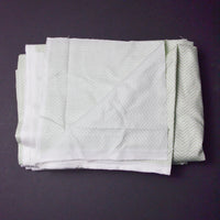 White + Mint Green Chevron Quilting Cotton Fabric - 44" x 184" Default Title