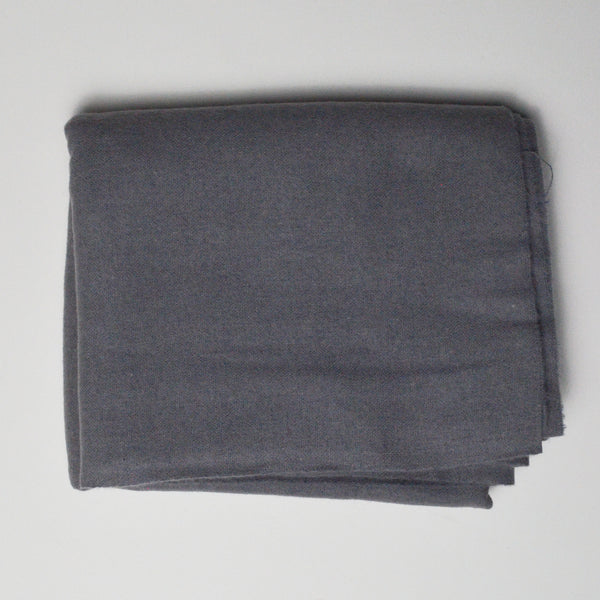 Dark Gray Woolly Woven Suiting Fabric - 36" x 60" Default Title