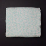 Cream + Aqua Paisley Print Flannel Fabric - 38" x 144" (Discoloration) Default Title