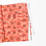 Orange + Red Botanical Print Quilting Weight Woven - 44" x 100" Default Title