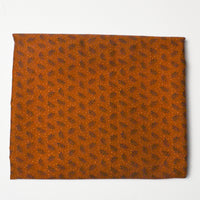 Brown Leaf Print Quilting Weight Woven Fabric - 44" x 88" Default Title