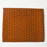 Brown Leaf Print Quilting Weight Woven Fabric - 44" x 88" Default Title