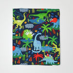 Dinosaur Print Quilting Weight Woven Fabric - 27" x 44" Default Title