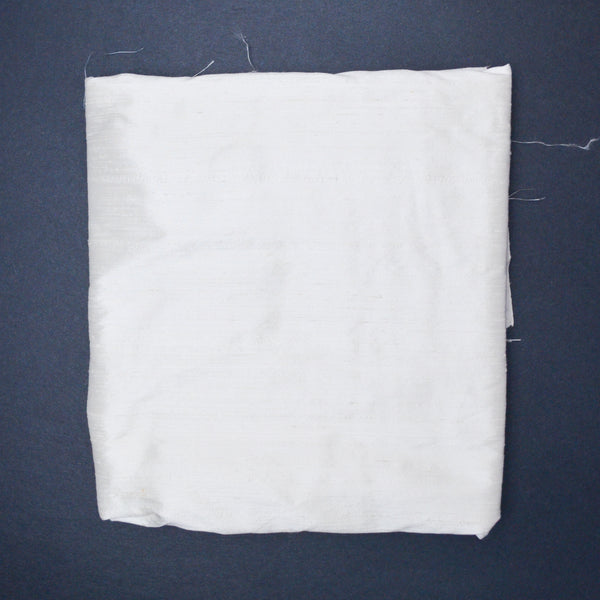 White Nubby Textured Shantung Woven Fabric - 56" x 80" Default Title