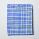 Blue Plaid Shirt Weight Woven Fabric - 48" x 116" Default Title