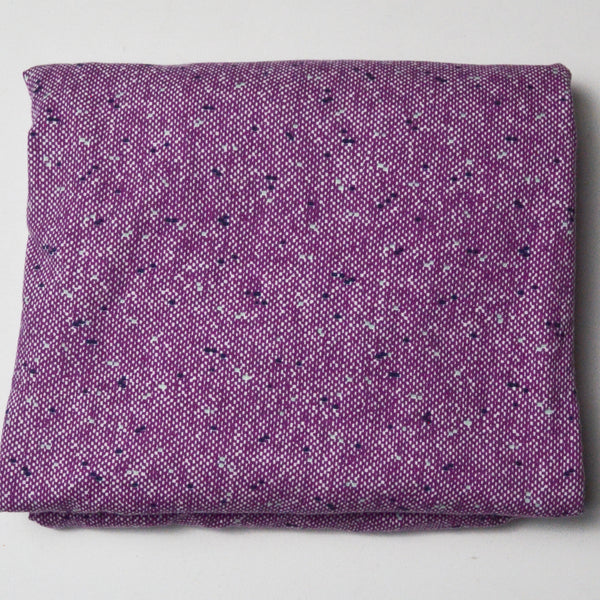 Purple Geometric Print Stretchy Knit Fabric - 36" x 44"