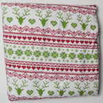 Reindeer Fair Isle Print Soft Knit Fabric - 60" x 176"