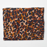 Leopard Print Semi-Sheer Crepe Fabric - 32" x 58"