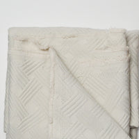 Off-White Embossed Texture Woven Upholstery Fabric - 48" x 56"
