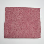 Maroon Paisley Synthetic Woven Fabric - 95" x 100"