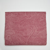 Maroon Paisley Synthetic Woven Fabric - 96" x 97"