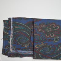Dark Paisley Stiff Woven Fabric - 51" x 96"