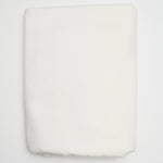 White Brushed Surface Canvas-Like Woven Fabric - 44" x 70"