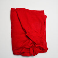 Red Midweight Textured Knit Fabric - 84" x 82"