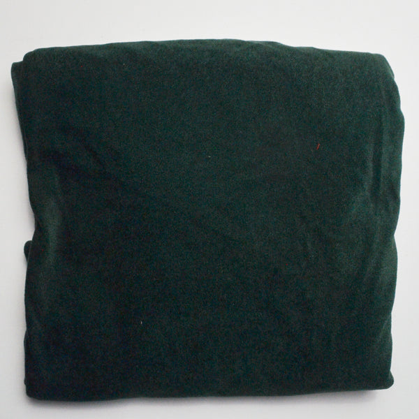 Green Velvety Knit Fabric - 50" x 84"