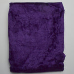 Dark Purple Velvety Fabric - 52" x 56"