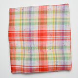 Colorful Plaid Nubby Woven Fabric - 44" x 80"