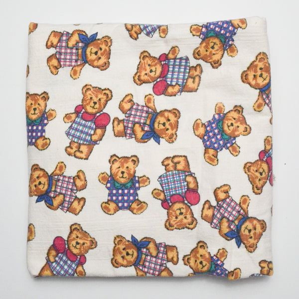 Teddy Bear Flannel Woven Fabric - 44" x 50"