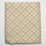 Yellow + Blue Jacquard Woven Upholstery Fabric - 42" x 56"