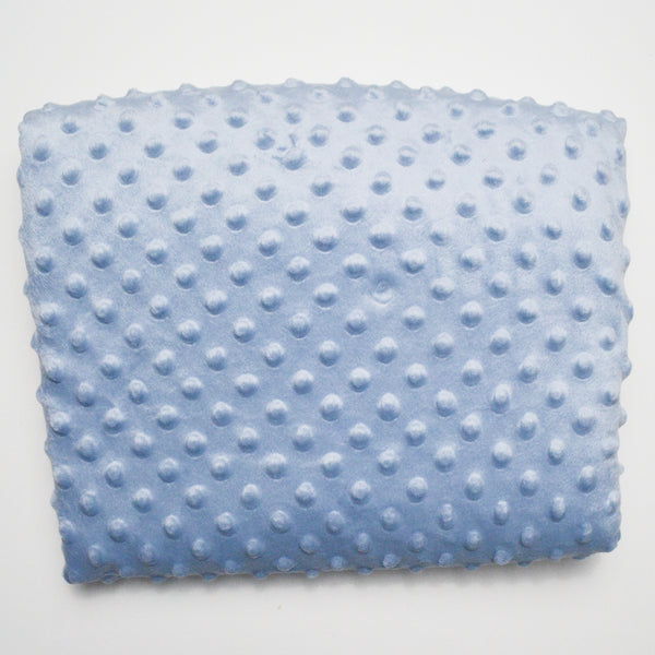 Dotted Blue Minky Fleece Fabric - 40" x 60"