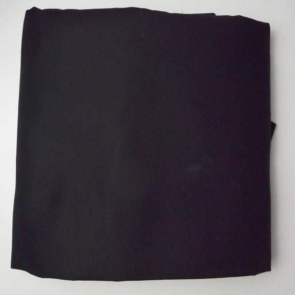 Black Synthetic Blend Twill Woven Fabric - 64 x 330"