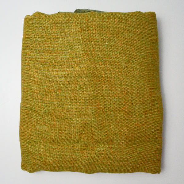 Green + Yellow Thick Woven Fabric - 56" x 88"