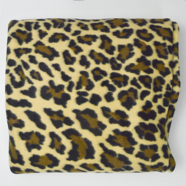 Leopard Fleece Fabric - 60" x 72"