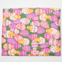 Easter Egg Print Quilting Weight Woven Fabric - 44" x 112"