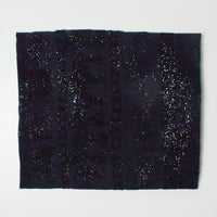 Black Sheer + Sparkly Halloween Fabric - 22" x 36"