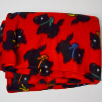 Scottie Dog Fleece Fabric - 64" x 100"