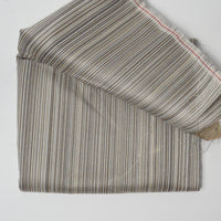 Gray + Brown Striped Woven Upholstery Fabric - 56" x 88"