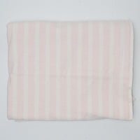 Pink + White Striped Textured Pattern Midweight Woven Fabric - 50" x 62"