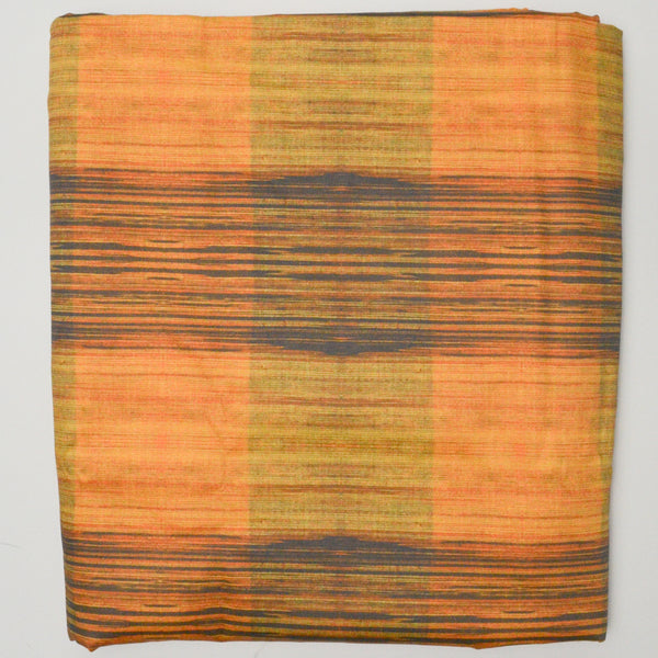 Brown + Orange Woven Fabric - 56" x 144"