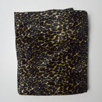 Leopard Print Velvety Stretch Fabric - 70" x 120"