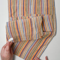 Colorful Striped Gauzy Woven Fabric - 36" x 148"