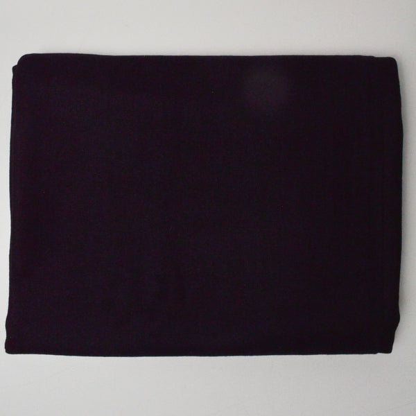 Black Medium-Weight Woolly Woven Fabric - 50" x 58"