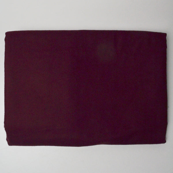 Burgundy Brushed Flannel Woven Fabric - 64" x 64"