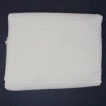 White Quilted Woven Fabric - 54" x 66"