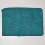 Teal + Navy Textured Woven Fabric - 60" x 112"