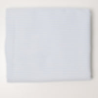 Light Blue + White Striped Medium-Weight Woven Fabric - 44" x 80"