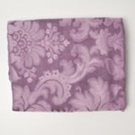 Purple Floral Cotton Brocade Woven Fabric - 38" x 56"